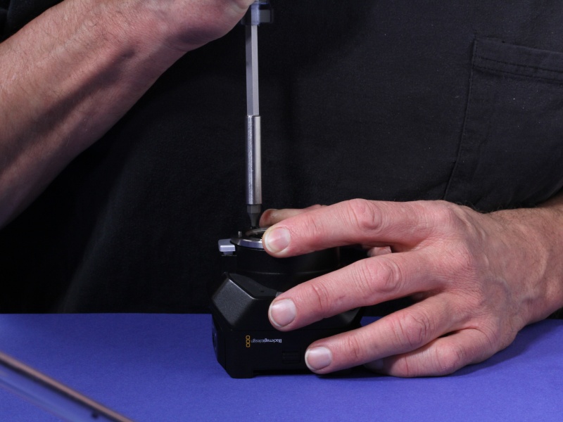 Tapered driver seated in an MFT flange screw